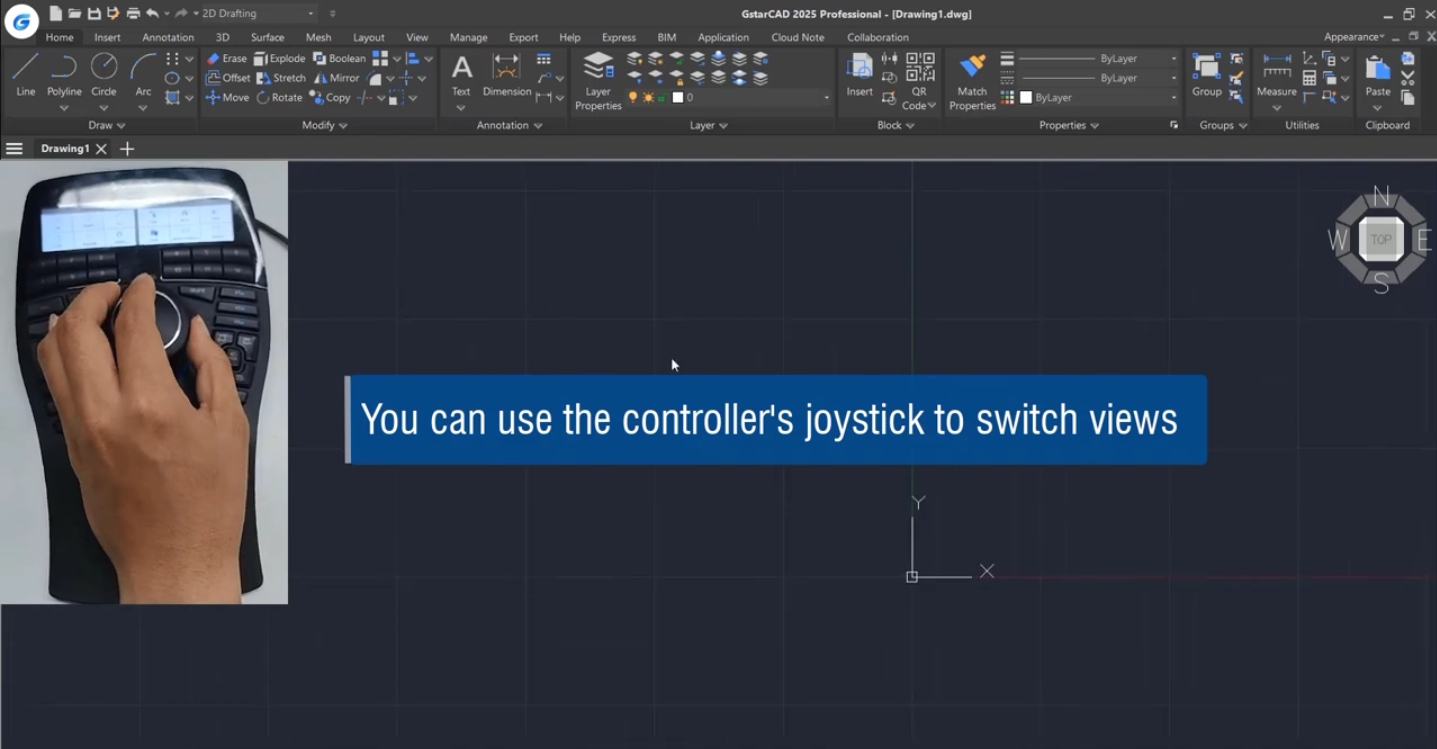 GstarCAD 2025 supports 3Dconnexion SpaceMouse & CadMouse